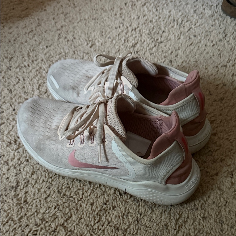 Nike Women's Blush and Cream Athletic Shoes